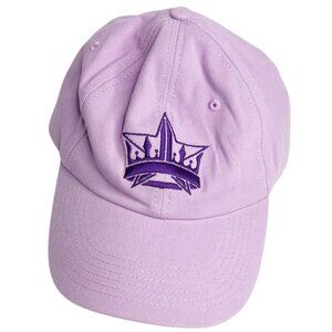 Jeffery Star Baseball Hat Womens One Size Purple Embroidered Strap Back